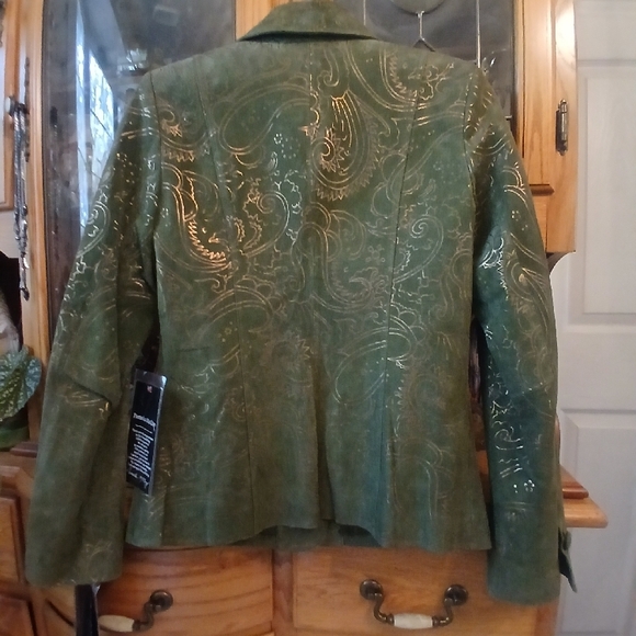 Pamela McCoy Green Suede Blazer - Picture 8 of 8